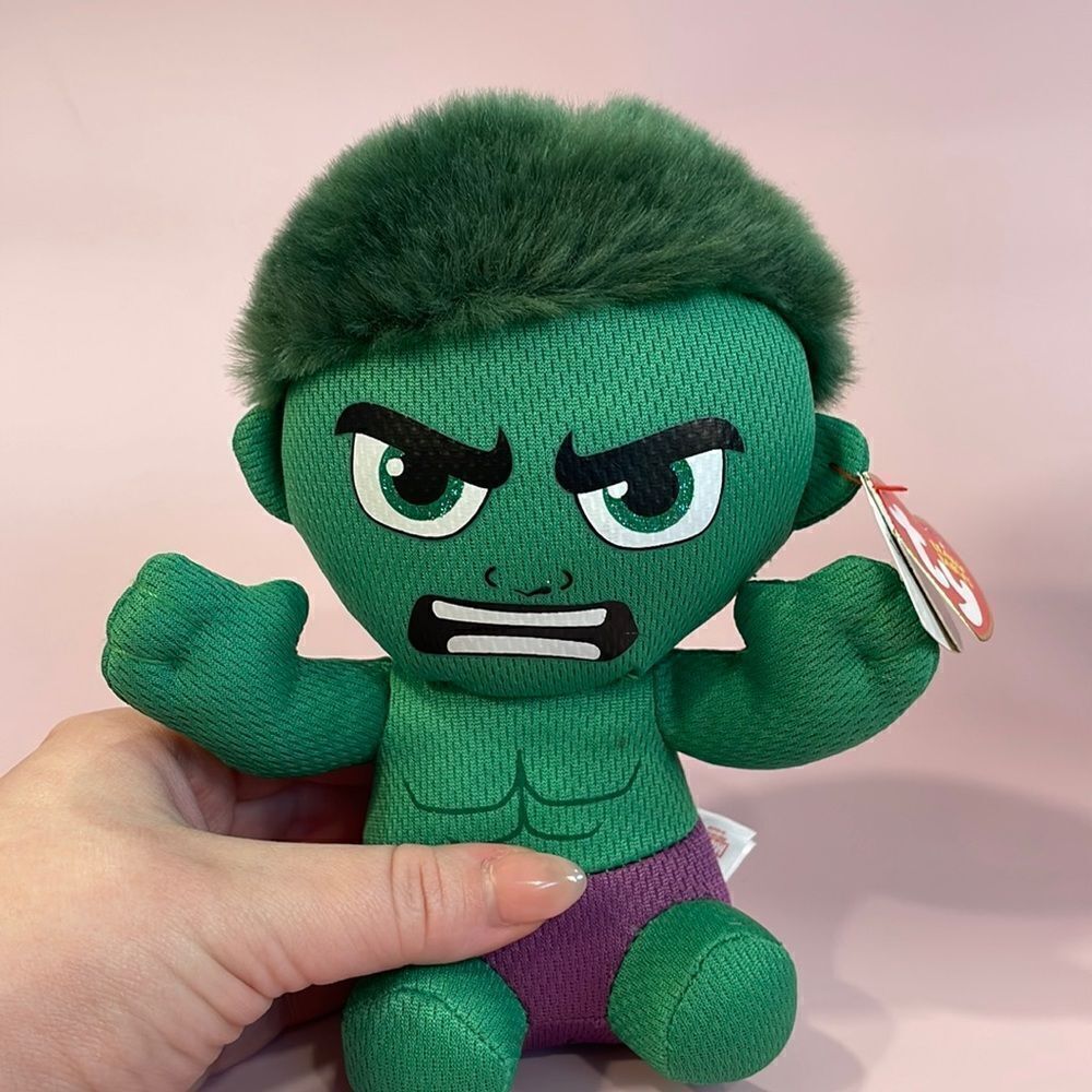 7" TY Beanie Boo * HULK * Marvel * With Tags * 2016 NWT excellent condition